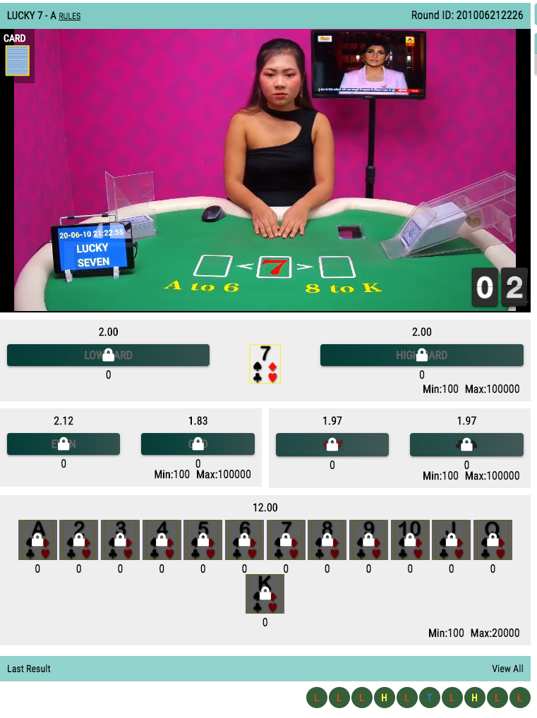 lucky7 casino online betting Account